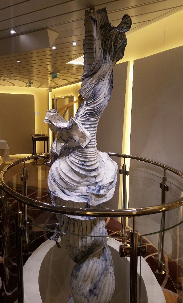 HAL - Holland American Line,  Blue &amp; White through the ceiling